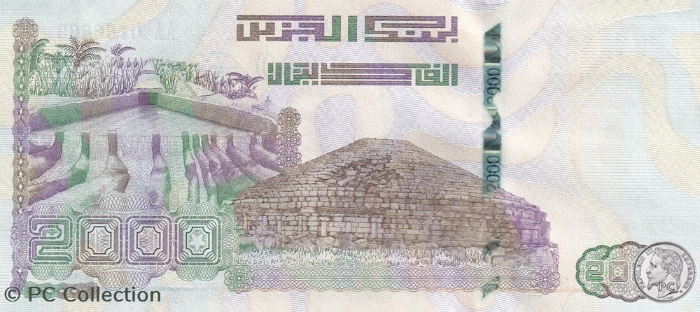 billets afrique 2020 pick147 1 2 000 dinar algerien unc 33