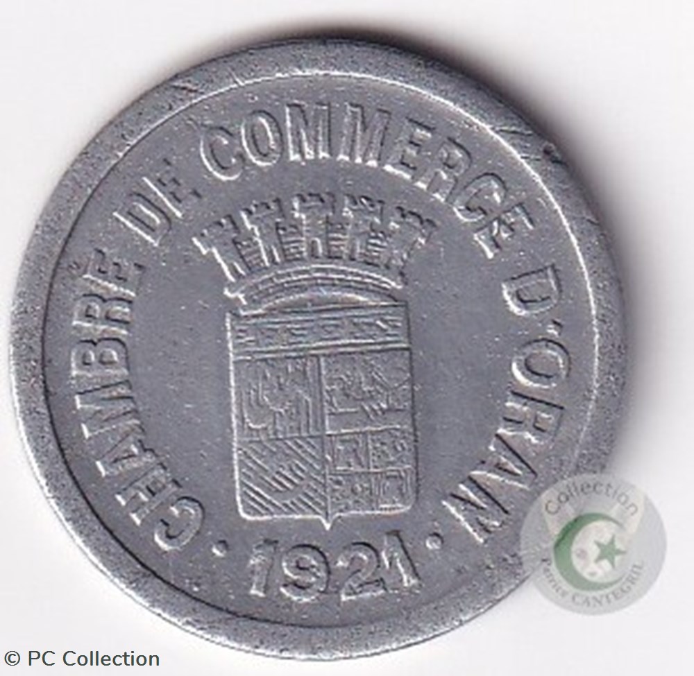 1921 10 centimes Oran chambre de Commerce monnaies monde algerie 1921 10 centimes oran chambre de commerce