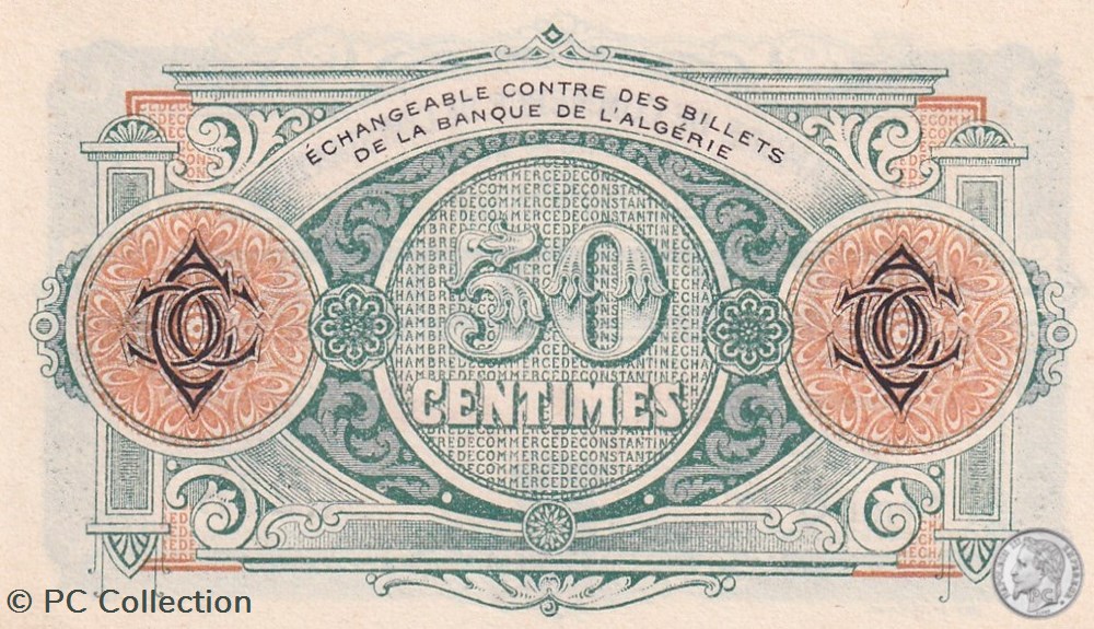 140-12- 1/12/1917 Constantine 50 Centimes Cdc Séries Q17 billets afrique algerie 140 12 1 12 1917 constantine 50 centimes cdc series q17