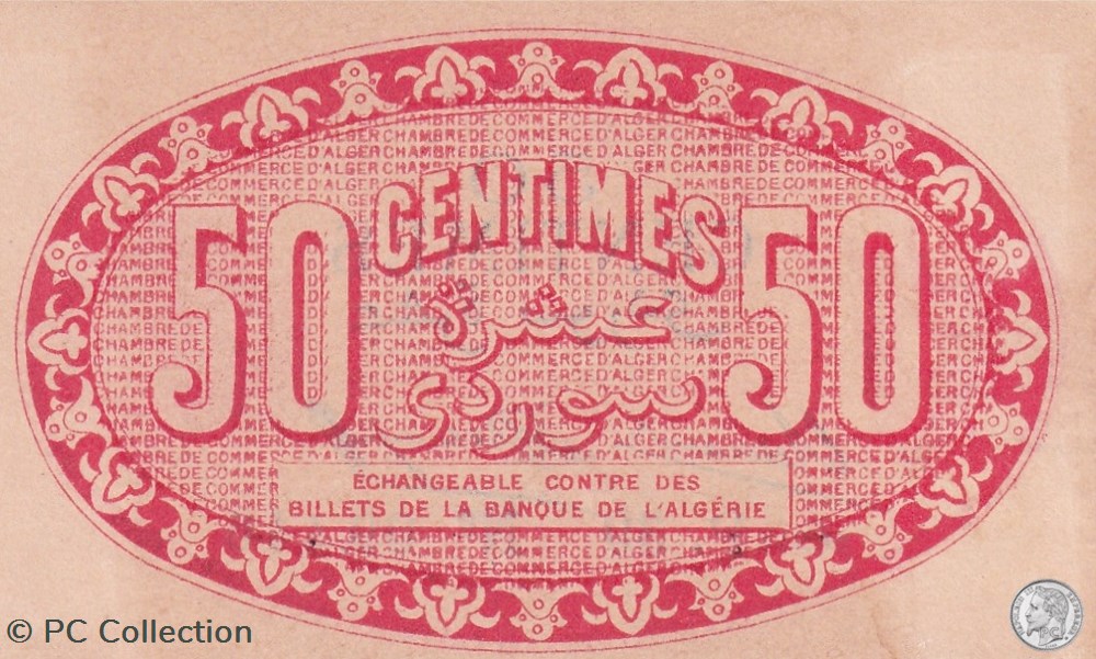 137-5-13/1/1915 Alger 50 cts Cdc. (11) billets afrique algerie 137 5 13 1 1915 alger 50 cts cdc 11