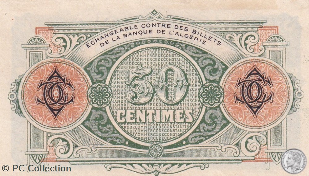 140-6- 7/11/1916 Constantine 50 Centimes Cdc Séries A1 billets afrique algerie 140 6 7 11 1916 constantine 50 centimes cdc series a1