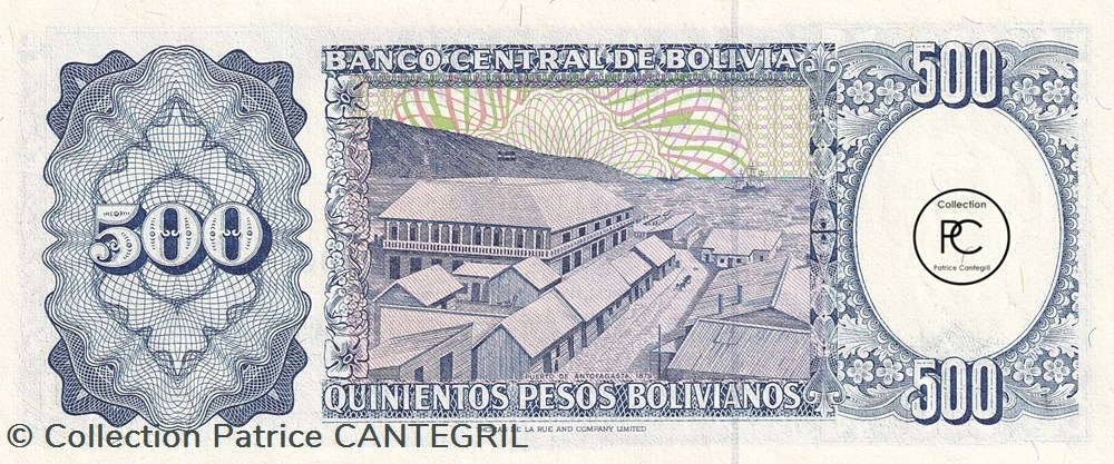 billets amerique du sud 1981 pick166a 500 b peso bolivien unc