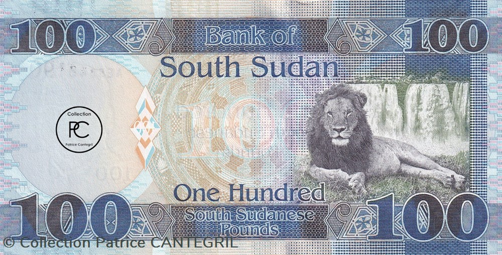 2017 Pick15c 100 £ - Livre sud-soudanaise Unc billets afrique 2017 pick15c 100 livre sud soudanaise unc