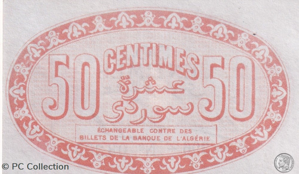 137-5-13/1/1915 Alger 50 cts Cdc. (12) billets afrique algerie 137 5 13 1 1915 alger 50 cts cdc 12
