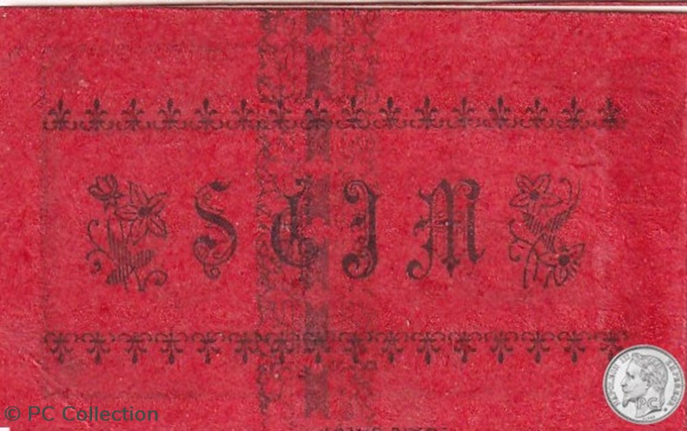 MOSTAGANEM 5 1916 10 Centimes rouge billets afrique algerie mostaganem 5 1916 10 centimes rouge