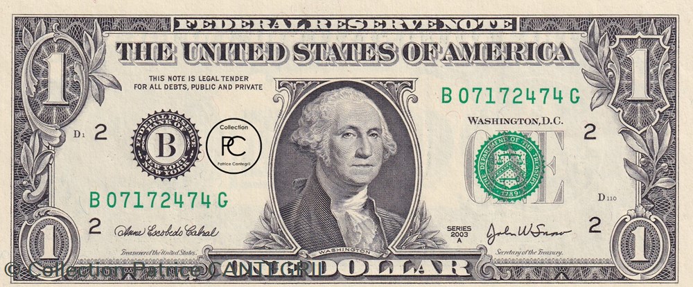 2003 Pick516bB 2 $ - Dollar des États-Unis Unc billets amerique du nord 2003 pick516bb 2 dollar des etats unis unc