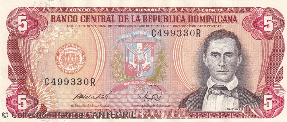 5 Pesos Oro Banco Central de la República Dominicana 1988 Spl Pick 118c billets amerique centrale et caraibes republique dominicaine 5 pesos oro banco central de la republica dominicana 1988 spl pick 118c