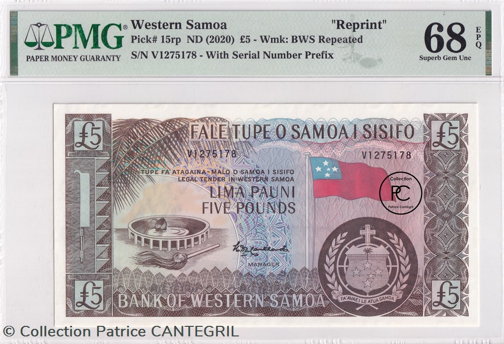 2020 Pick 15CS 5 Pauni / Pounds Fale Tupe o Samoa i Sisifo / Bank of Western Samoa UNC 68 3 billets oceanie 2020 pick 15cs 5 pauni pounds fale tupe o samoa i sisifo bank of western samoa unc 68