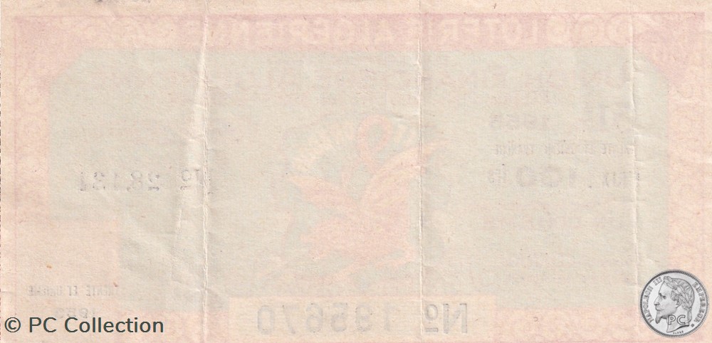 billets afrique loterie algerienne 1 10eme 31eme tranche 1955