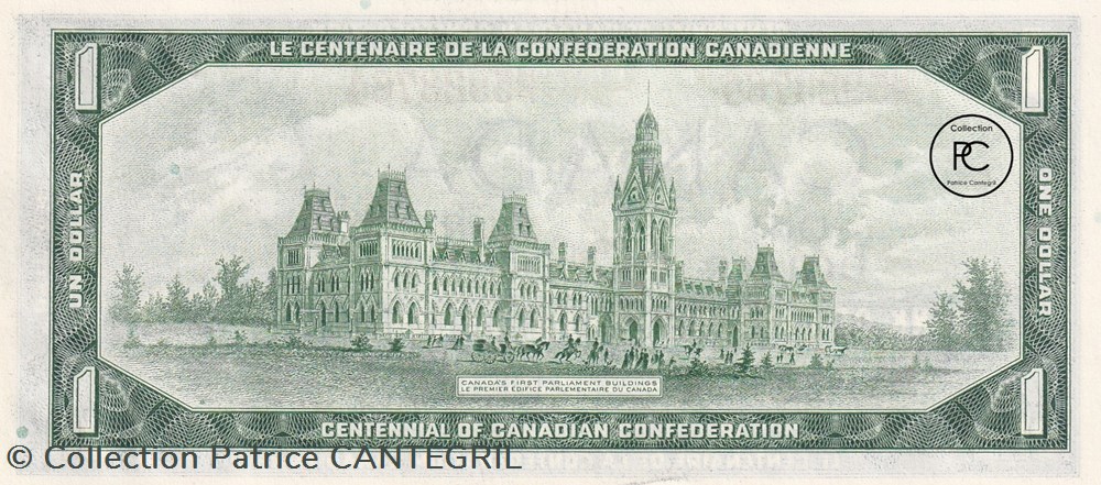 1967 Pick 84b 1 $ - Dollar canadien Unc billets amerique du nord canada 1967 pick 84b 1 dollar canadien unc