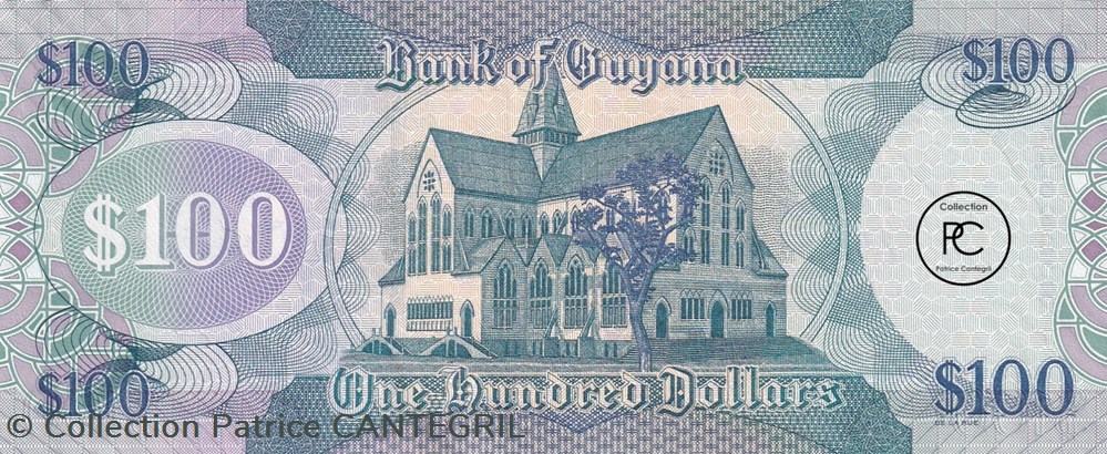 billets amerique du sud 2006 pick36a 100 dollar guyanaise unc