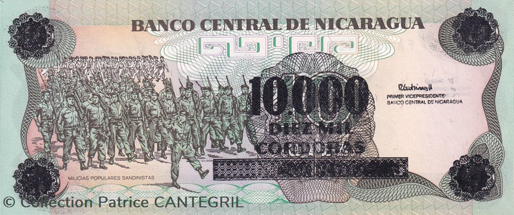 1985 Pick 158 10.000 Córdobas Banco Central de Nicaragua Unc billets amerique centrale et caraibes 1985 pick 158 10 000 cordobas banco central de nicaragua unc