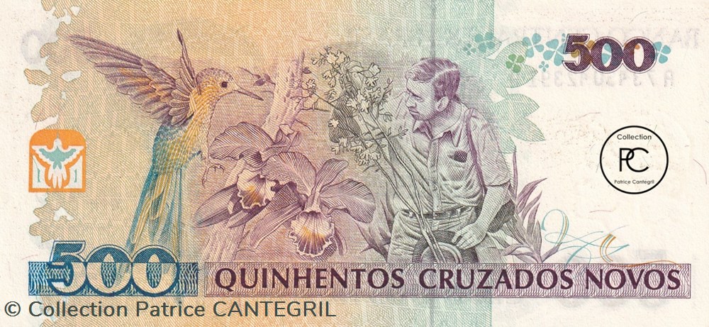 1990 Pick226b 500 Cruzeiro brésilien Unc billets amerique du sud 1990 pick226b 500 cruzeiro bresilien unc