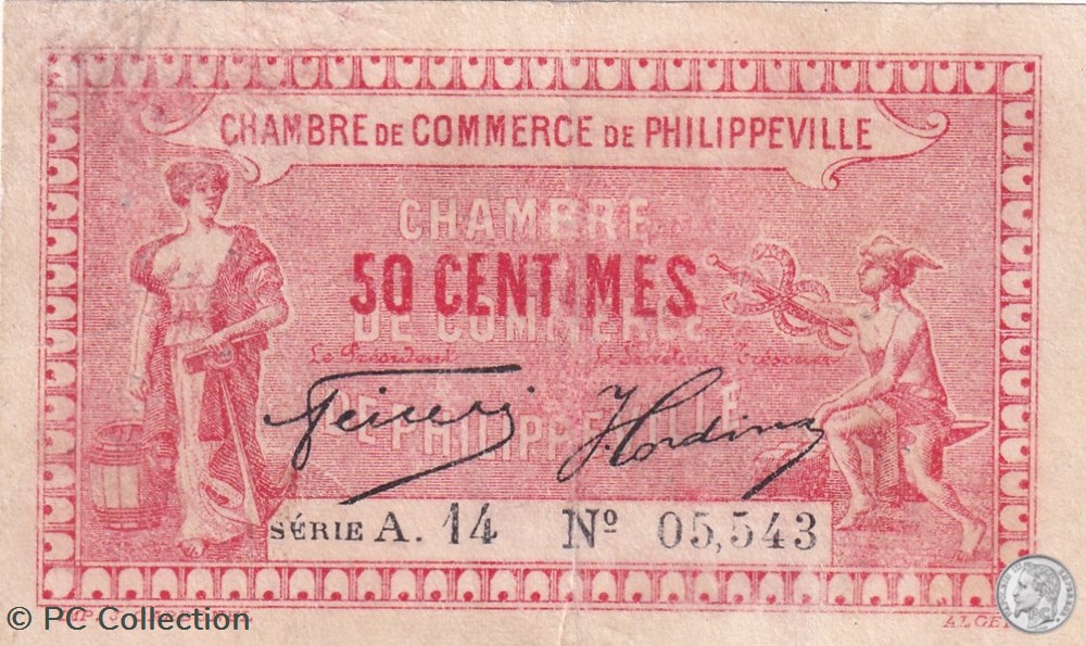 142-10- 24/1/1922 Philippeville 50 Centimes Cdc Série A14 billets afrique algerie 142 10 24 1 1922 philippeville 50 centimes cdc serie a14
