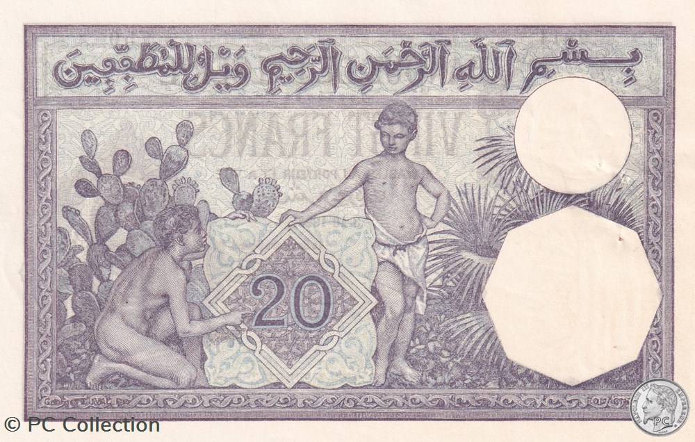 1928 Pick78b 759 20 Franc algérien Spl billets afrique 1928 pick78b 759 20 franc algerien spl
