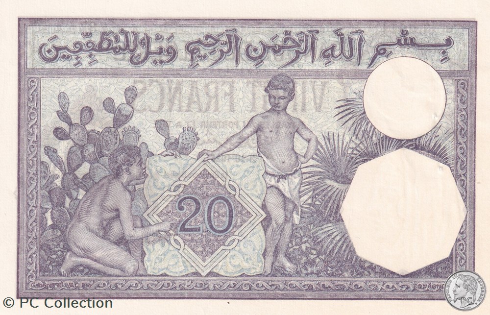 1928 Pick78b 20 Franc algérien 784 Spl billets afrique 1928 pick78b 20 franc algerien 784 spl