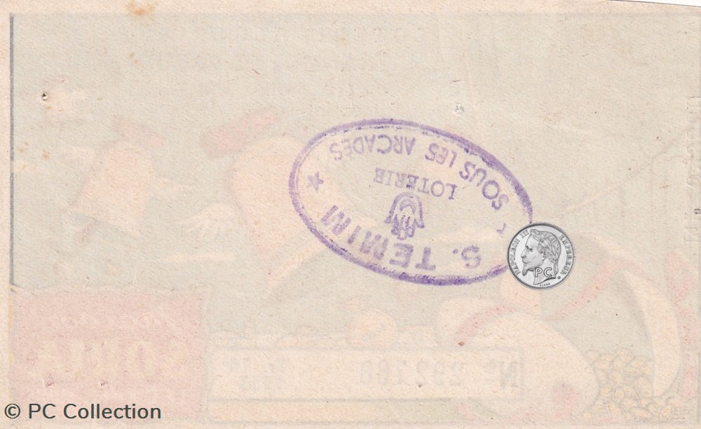 billets afrique loterie algerienne 1 10eme tranche de paques 1955