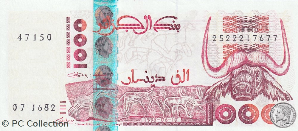 1998 Pick142c 1 000 د.ج - Dinar algérien Unc (1) billets afrique 1998 pick142c 1 000 dinar algerien unc 1