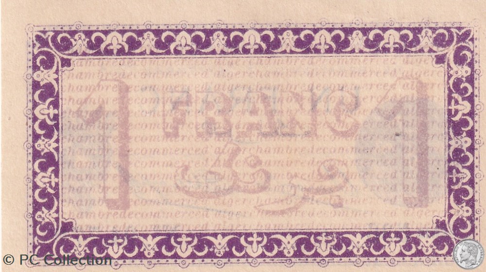 137-1 -3/9/1914 Alger 1 Franc Cdc. (11) billets afrique algerie 137 1 3 9 1914 alger 1 franc cdc 11