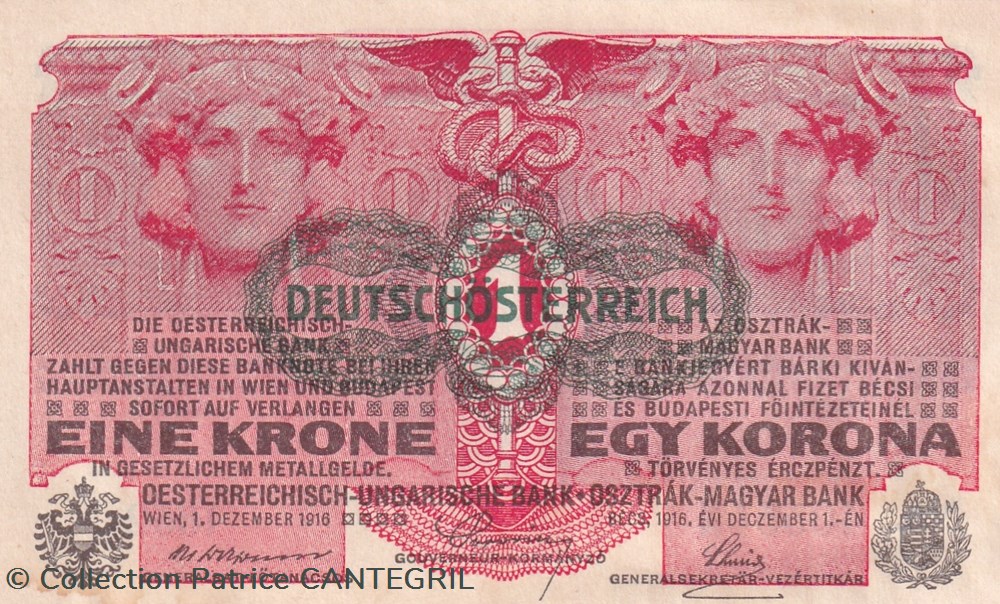 billets europe autriche 1916 pick 20 1 krone spl