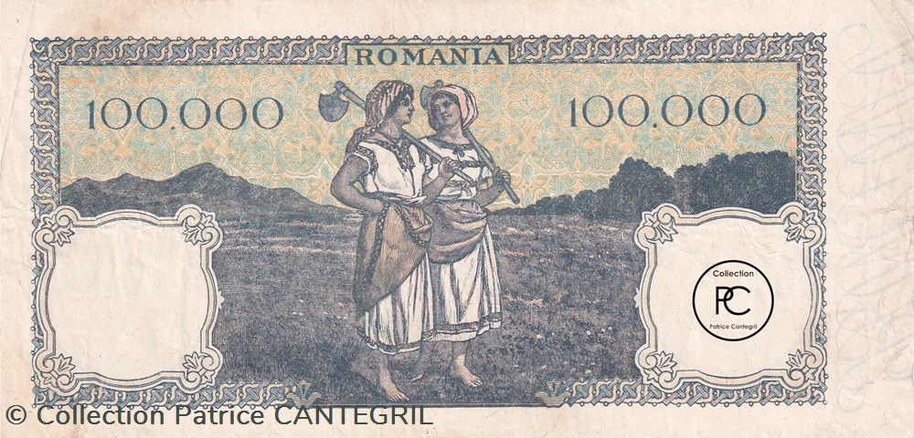 1946 Pick 58a 100.000 Lei Banca Naţională a României Sup billets europe roumanie 1946 pick 58a 100 000 lei banca nationala a romaniei sup