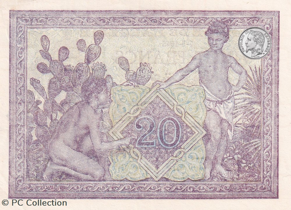 1945 Pick92b.3 20 Franc algérien 440 Unc billets afrique 1945 pick92b 3 20 franc algerien 440 unc