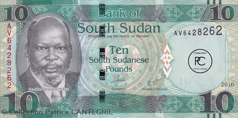 2016 Pick12b 10 £ - Livre sud-soudanaise Unc billets afrique 2016 pick12b 10 livre sud soudanaise unc