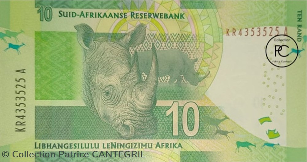 2016 Pick 138b 10 Rand South African Reserve Bank signature: Kganyago Unc billets afrique du sud 2016 pick 138b 10 rand south african reserve bank signature kganyago unc