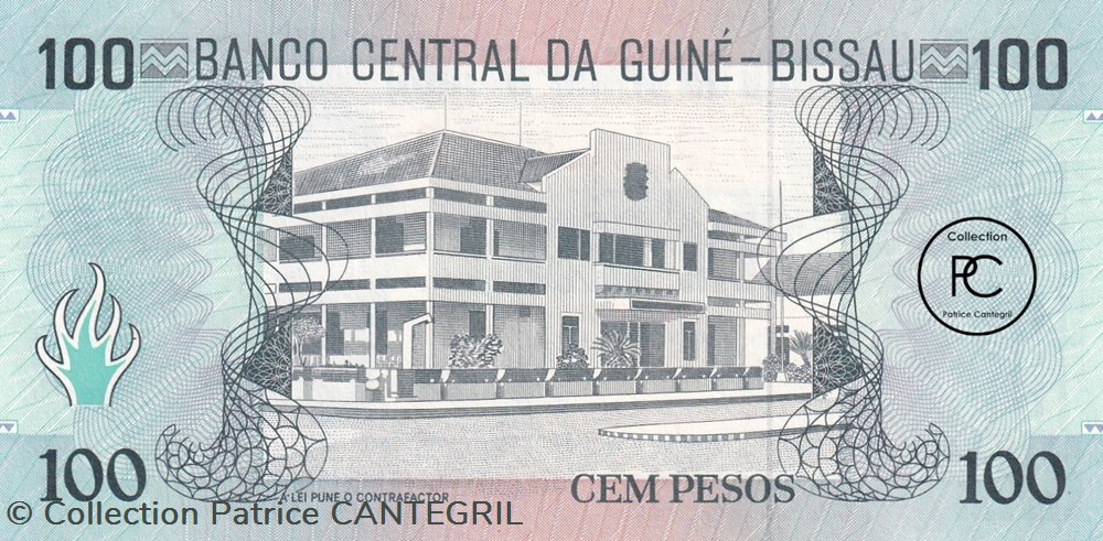 billets afrique 1990 pick11 100 peso de guinee bissau unc