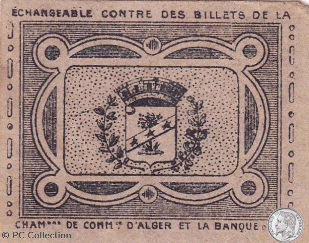 BERROUAGHIA 01 Ticket Carton chamois 0,5 Cts billets afrique algerie berrouaghia 01 ticket carton chamois 0 5 cts