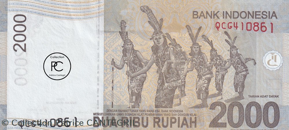 2009 Pick148a 2 000 Rp - Rupiah indonésienne Unc billets asie 2009 pick148a 2 000 rp rupiah indonesienne unc