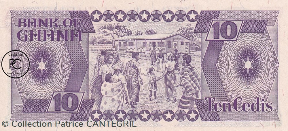 1984 Pick23a 10 GH₵ - Cedi ghanéen Unc billets afrique ghana 1984 pick23a 10 gh cedi ghaneen unc