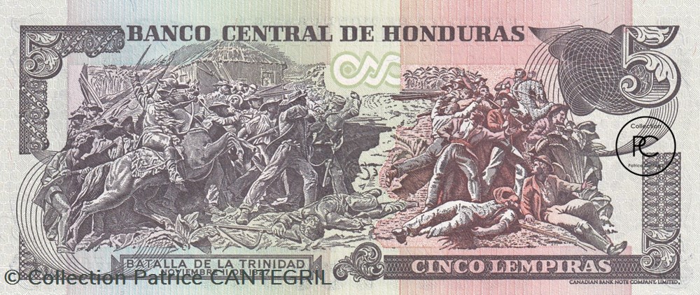 2003 Pick85c 5 L - Lempira hondurien Unc billets amerique centrale et caraibes honduras 2003 pick85c 5 l lempira hondurien unc