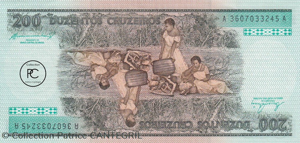 1984 Pick199b 200 Cruzeiro brésilien Unc billets amerique du sud 1984 pick199b 200 cruzeiro bresilien unc