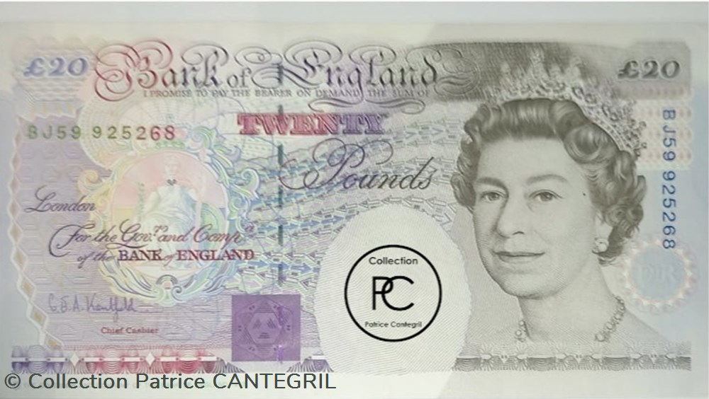 1993 Pick384b 20 £ - Livre sterling britannique Unc billets europe royaume uni 1993 pick384b 20 livre sterling britannique unc