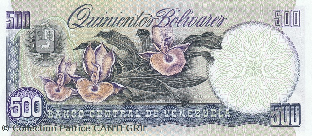 500 Bolívares Banco Central de Venezuela 31.05.1990 Unc Pick 67d billets amerique du sud 500 bolivares banco central de venezuela 31 05 1990 unc pick 67d