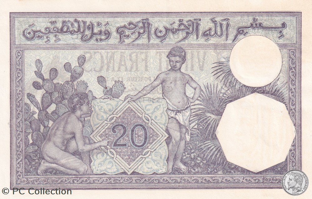 1928 Pick78b 20 Franc algérien 788 Spl billets afrique 1928 pick78b 20 franc algerien 788 spl