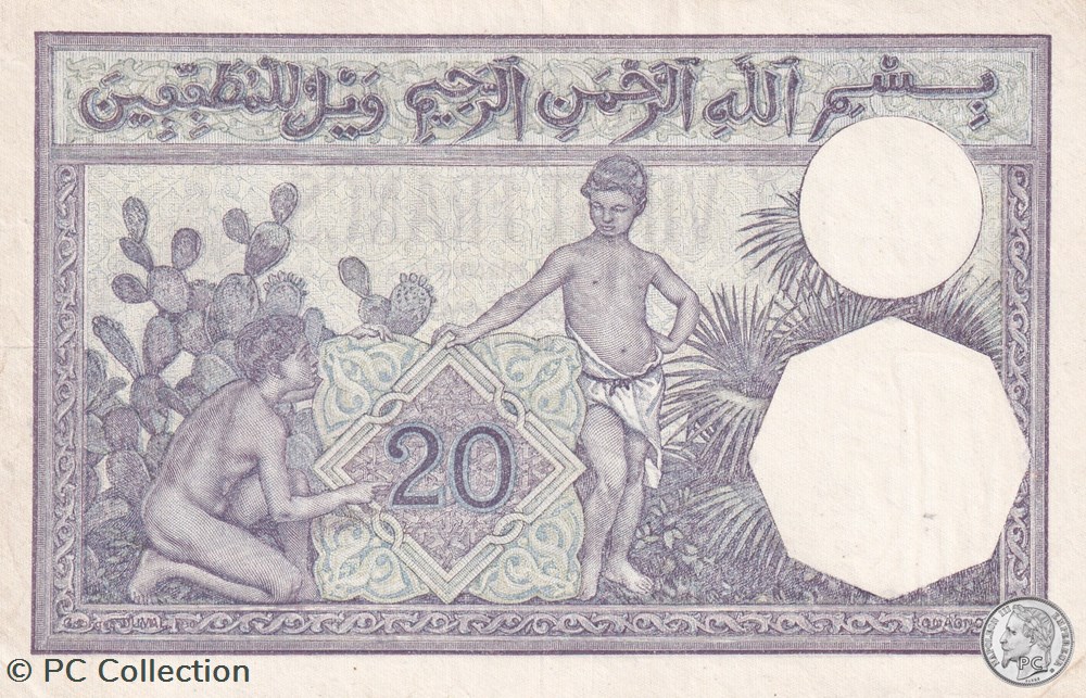 1929 Pick78b 20 Franc algérien TTB+ billets afrique 1929 pick78b 20 franc algerien ttb