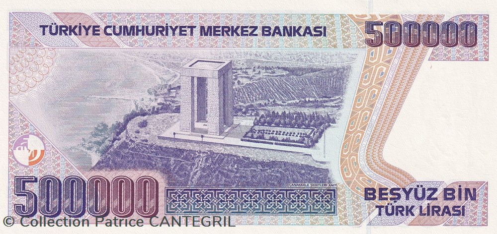 1993 Pick 208c 500.000 Türk Lirası Unc billets asie turquie 1993 pick 208c 500 000 turk liras unc