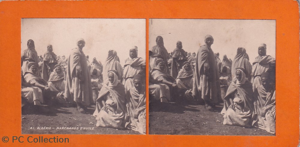 41-Algérie Marchands d'huile documents anciens chromos images 41 algerie marchands huile