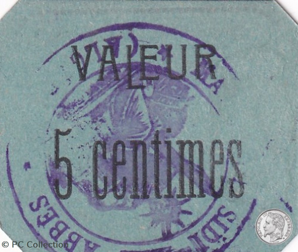 Sidi-Bel-Abbès 4a 0,05 franc 1916 billets afrique algerie sidi bel abbes 4a 0 05 franc 1916