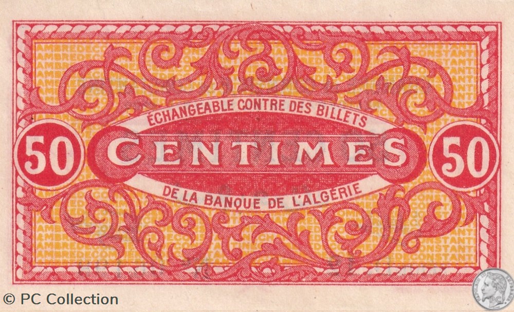 billets afrique algerie 140 23 13 4 1920 constantine 50 centimes cdc series d10