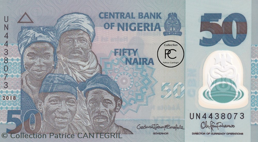 2018 Pick40h 50 ₦ - Naira nigérien Unc billets afrique nigeria 2018 pick40h 50 naira nigerien unc