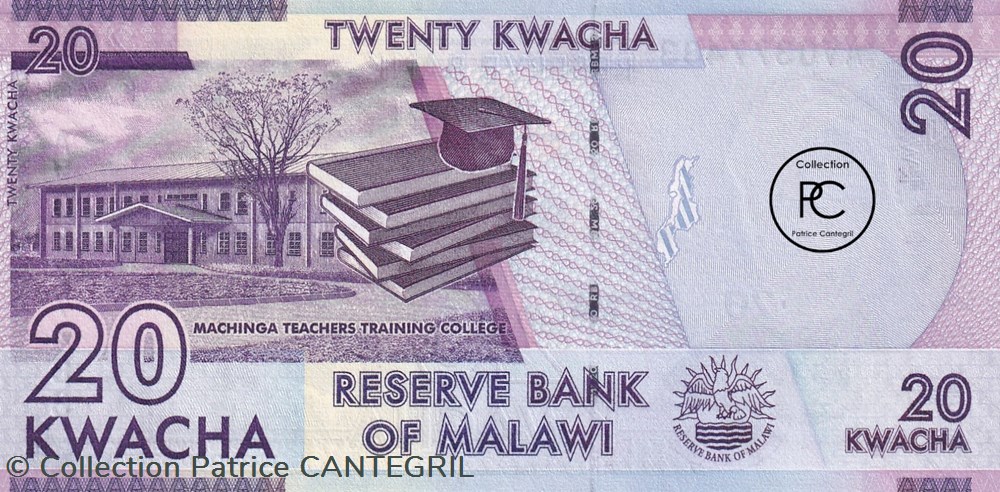 2015 Pick63b 20 MK - Kwacha malawien Unc billets afrique 2015 pick63b 20 mk kwacha malawien unc