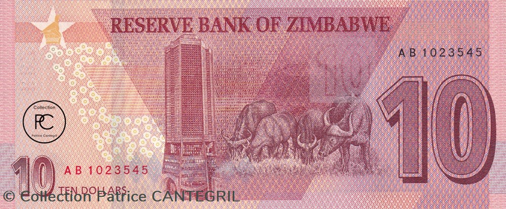 2020 Pick103a 10 Z$ - Dollar du Zimbabwe Unc billets afrique 2020 pick103a 10 z dollar du zimbabwe unc