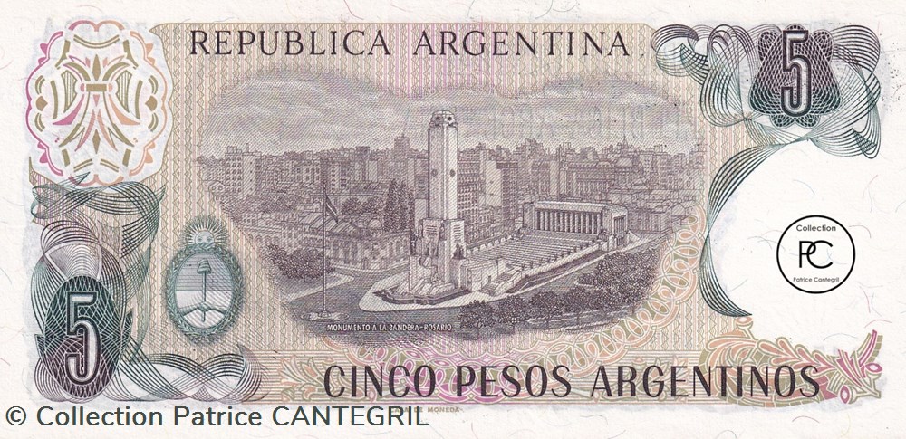 1983 Pick312a.1 5 $a - Peso argentin Unc billets amerique du sud argentine 1983 pick312a 1 5 a peso argentin unc