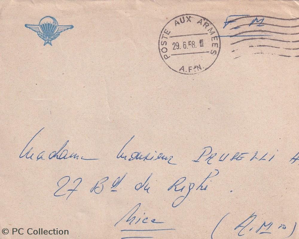 Alger 28/29-6-1958 Archives Para Pauselli documents anciens alger 28 29 6 1958 archives para pauselli