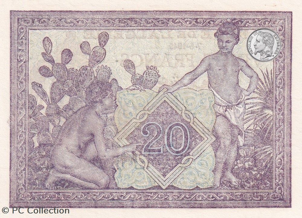 1945 Pick92b.3 20 Franc algérien 186 Unc billets afrique 1945 pick92b 3 20 franc algerien 186 unc