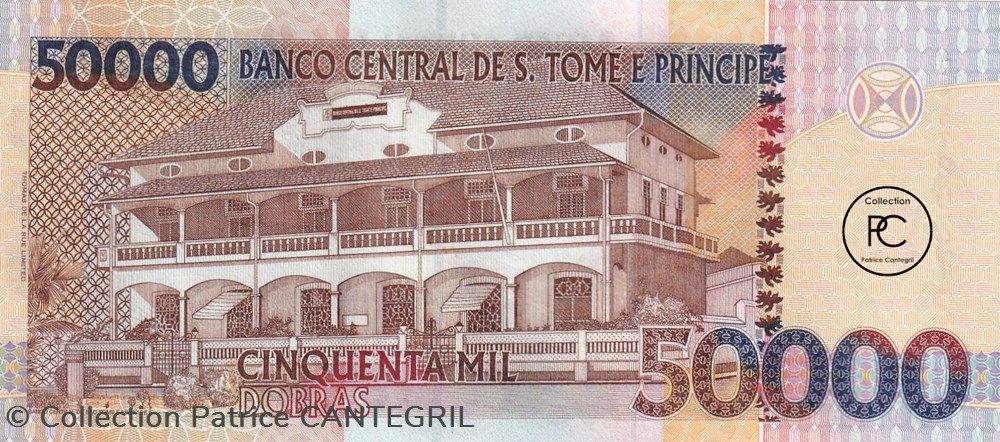 2013 Pick68e 50 000 Db - Dobra santoméen Unc billets afrique sao et principe 2013 pick68e 50 000 db dobra santomeen unc