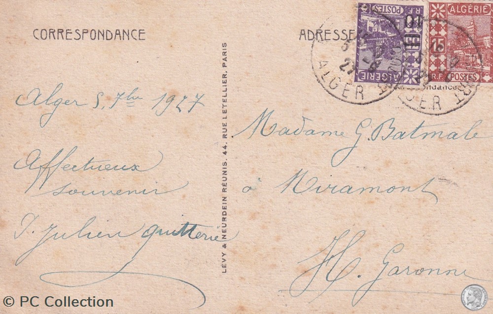cartes postales afrique algerie alger les rampes conduisant au port 1927